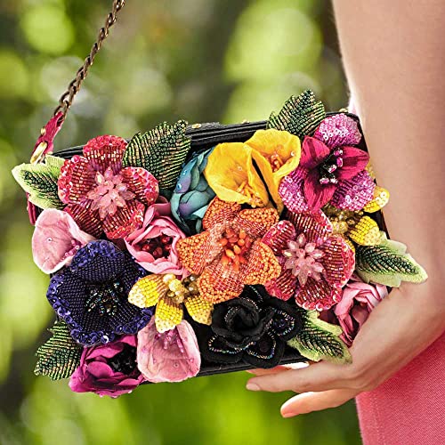 Mary Frances Blooming Beauty Embellished Crossbody Floral