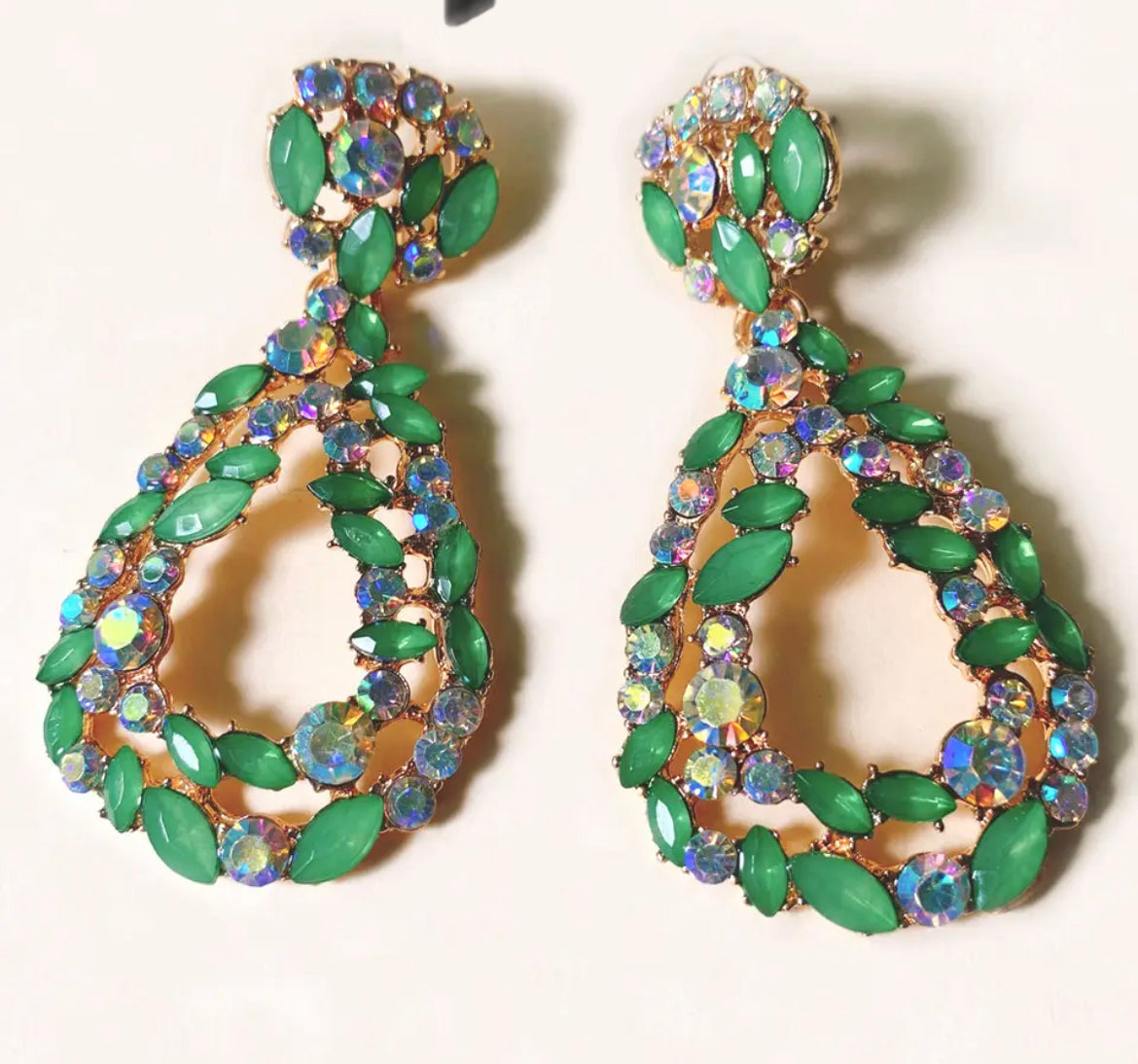 Chic Candy Green Stone Drop