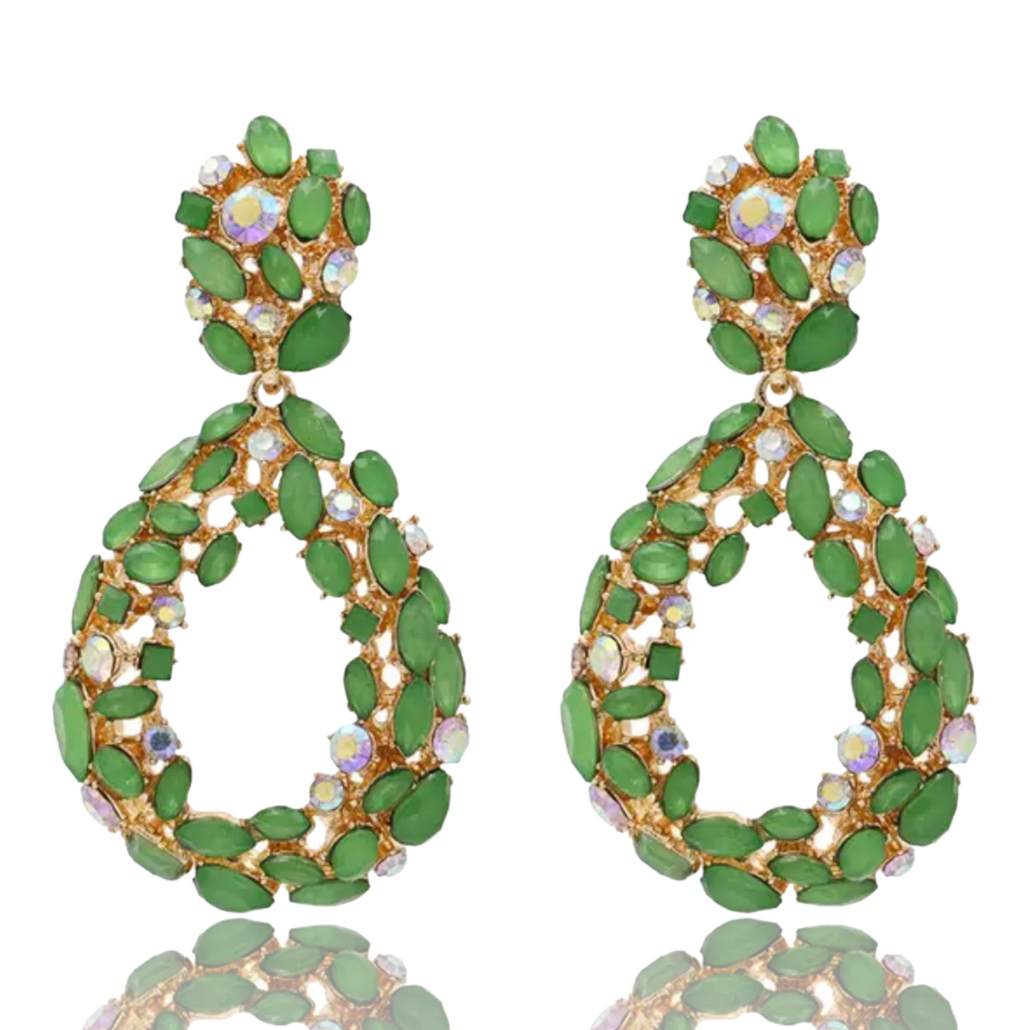 Chic Candy Green Stone Drop